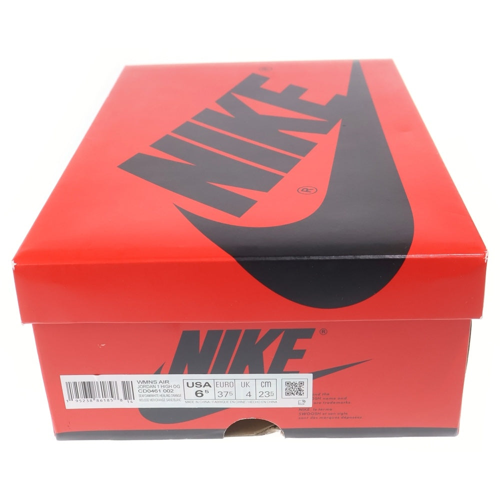 NIKE(ナイキ) WMNS AIR JORDAN HIGH SEAFORM ウィメンズ エアジョーダン 1 ハイカットスニーカー レディース ホワイト/グリーン US6.5/23.5cm CD0461-002