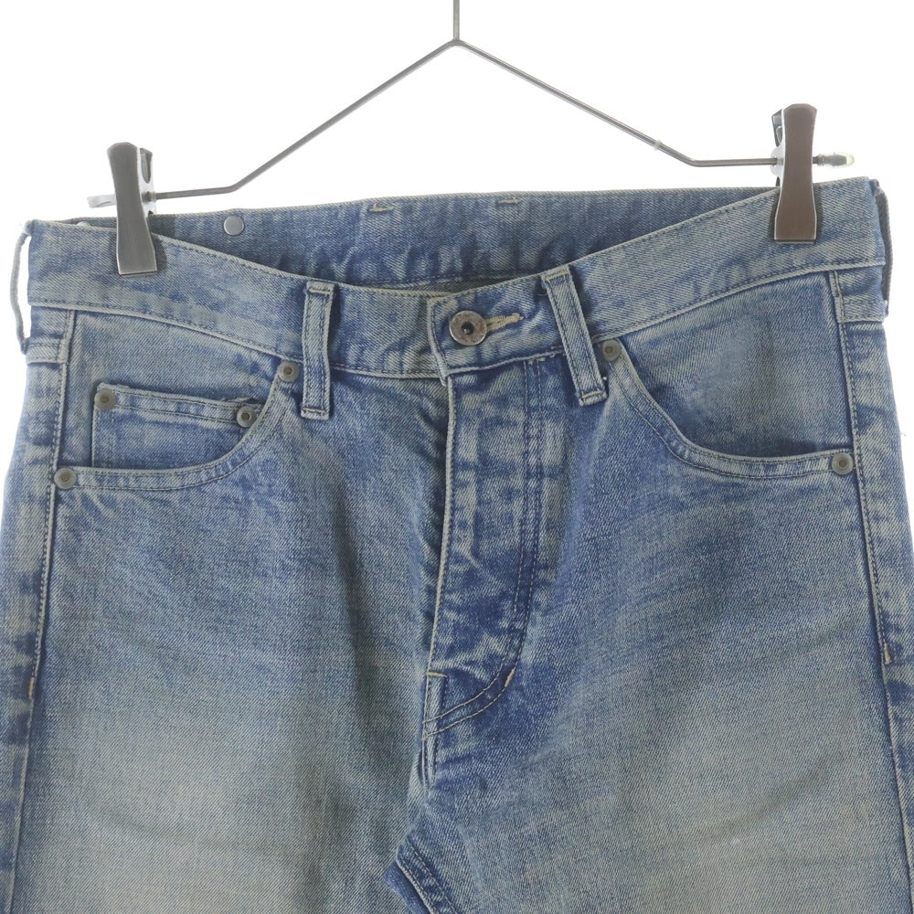 ISAMU KATAYAMA BACKLASH(イサムカタヤマバックラッシュ) 裾ジップ 13ozストレッチ ボタンフライデニムパンツ インディゴ 1483-11