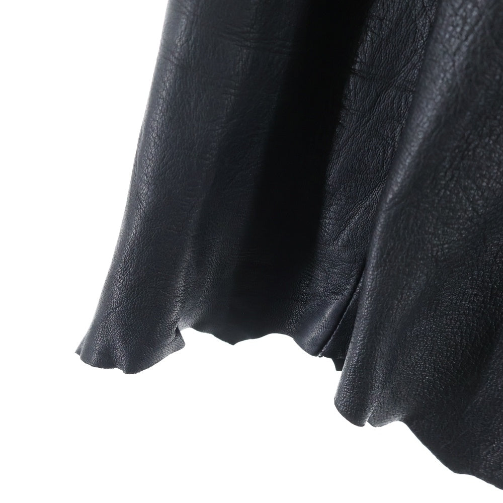 BACK BONE(バックボーン) 08SS TYPE A-1 DEER SKIN SHIRT ディアスキン 長袖レザーシャツ ブラック BB08SS-LS01