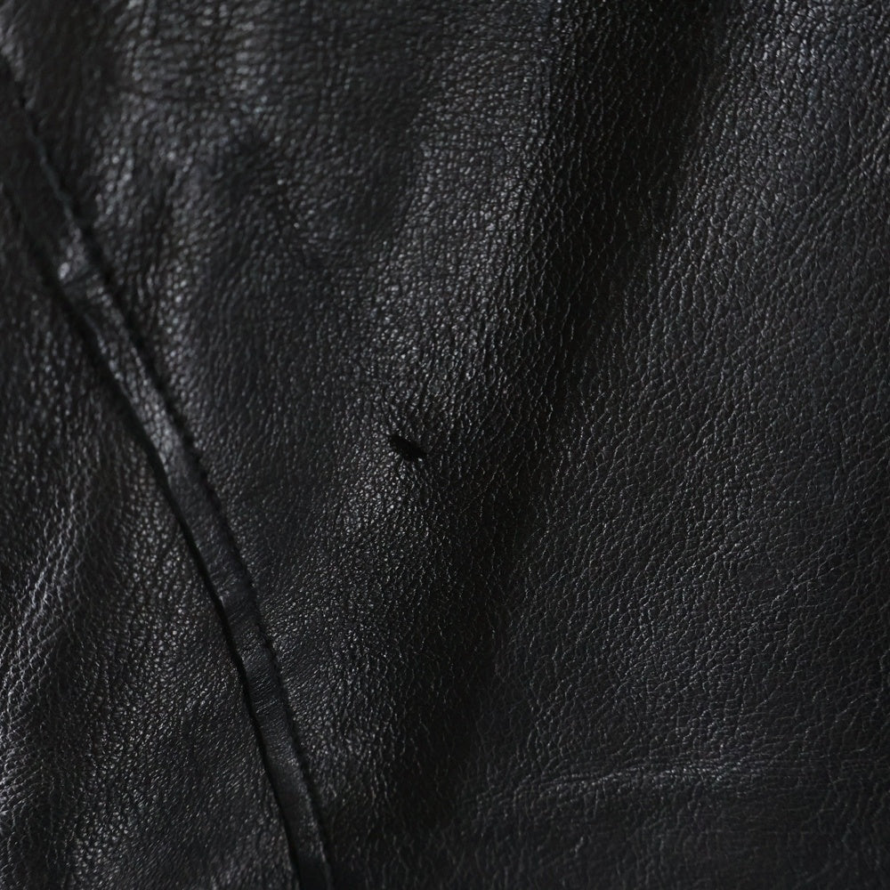 BACK BONE(バックボーン) 10SS DEER SKIN SHIRT ディアスキン 長袖レザーシャツ ブラック BB10SS-LS20B
