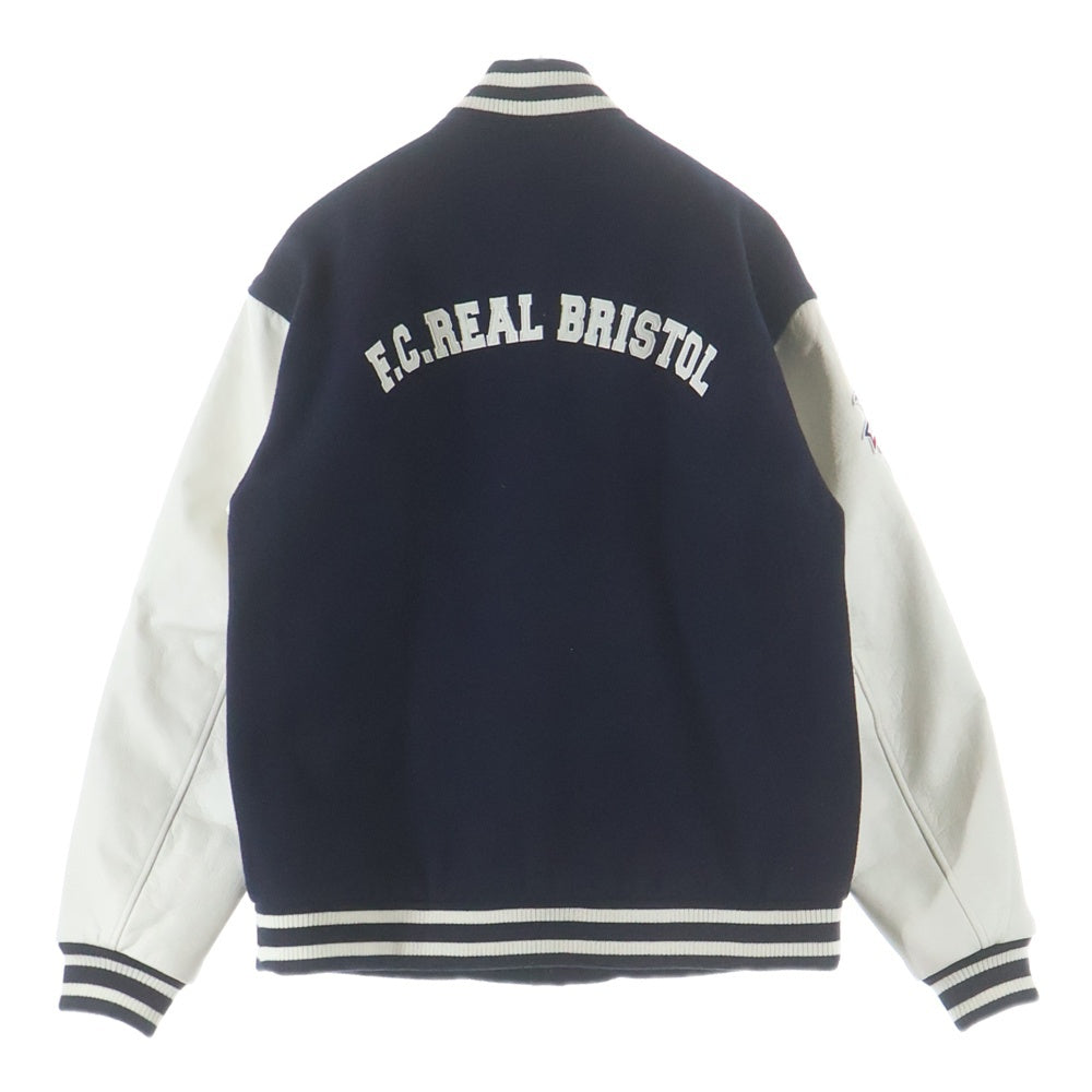 F.C.R.B./F.C.Real Bristol/FCRB(エフシーアールビー/エフシーレアルブリストル) 21AW MLB TOUR STADIUM JACKET エムエルビー ツアー スタジアムジャンパー バーシティジャケット ネイビー FCRB-212120