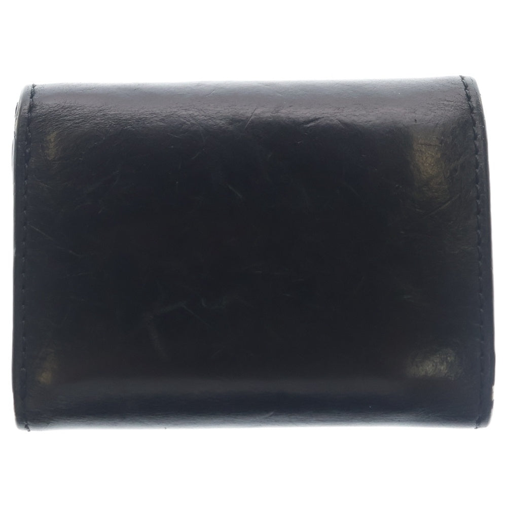 NEIGHBORHOOD(ネイバーフッド) 23AW ID MICRO WALLET アイディー マイクロ コンパクトレザーウォレット 折りたたみ財布 ブラック 232MVNH-AC02