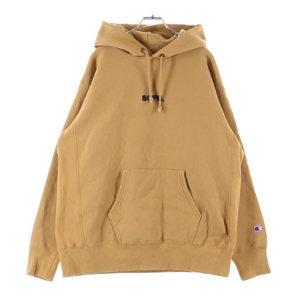 CHAMPION(チャンピオン) ×SOPH. REVERSE WEAVE HOODIE ソフ リバースウィーブ プルオーバースウェットパーカー フーディー ブラウン C8-A115