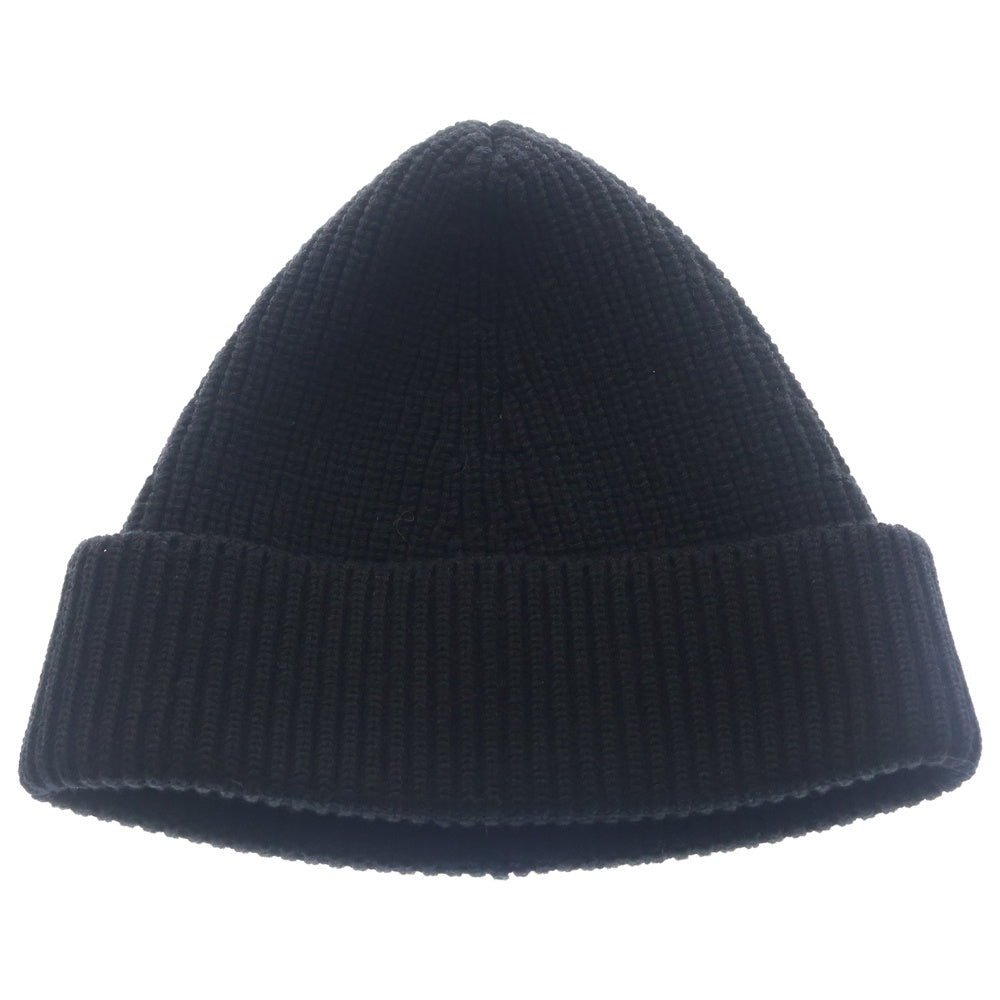 Maison Margiela(メゾンマルジェラ) KnitCap ウール混 四つタグ ビーニー ニット帽 ブラック S50TC0051