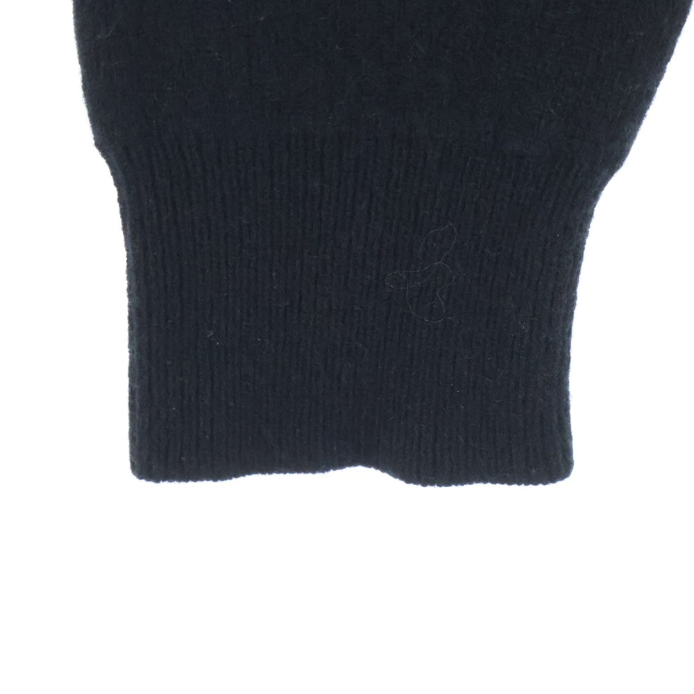 MONCLER(モンクレール) 18AW MAGLIONE TRICOT GIROCOLLO ロゴ総柄 ウール混 クルーネックニット セーター ブラック E20919043600