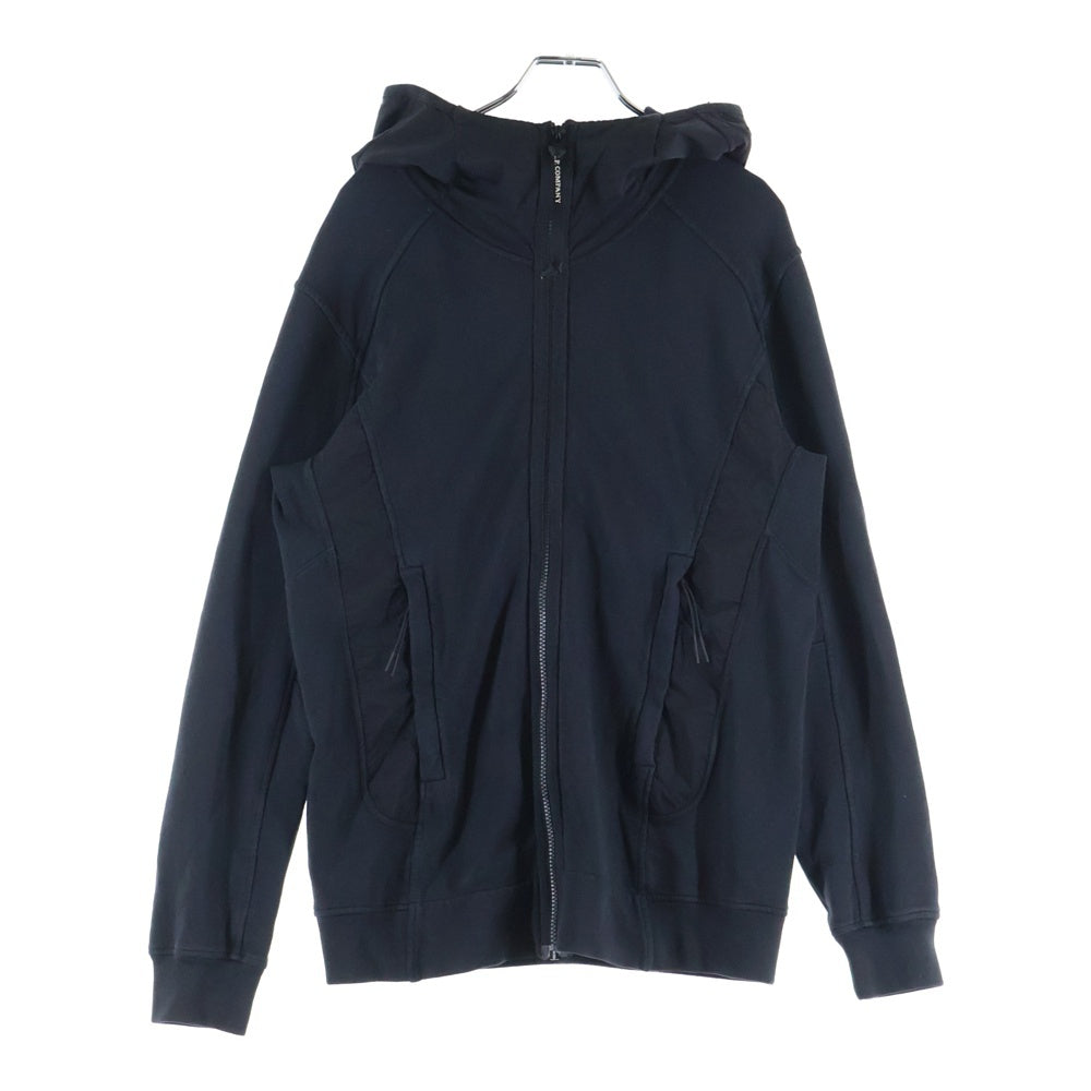 C.P. Company(シーピーカンパニー) コットン ゴーグルフーデッド ジップアップフーディー パーカー ブラック 08CMSS257A
