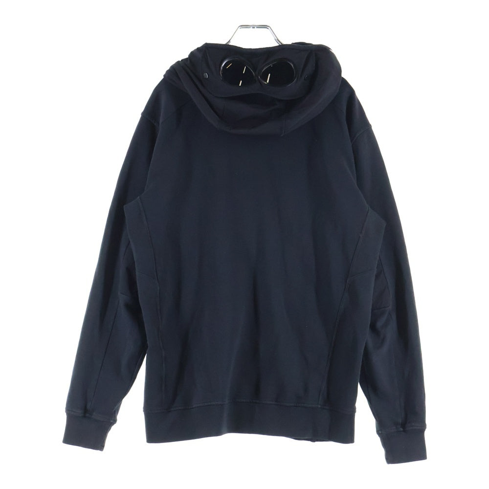 C.P. Company(シーピーカンパニー) コットン ゴーグルフーデッド ジップアップフーディー パーカー ブラック 08CMSS257A