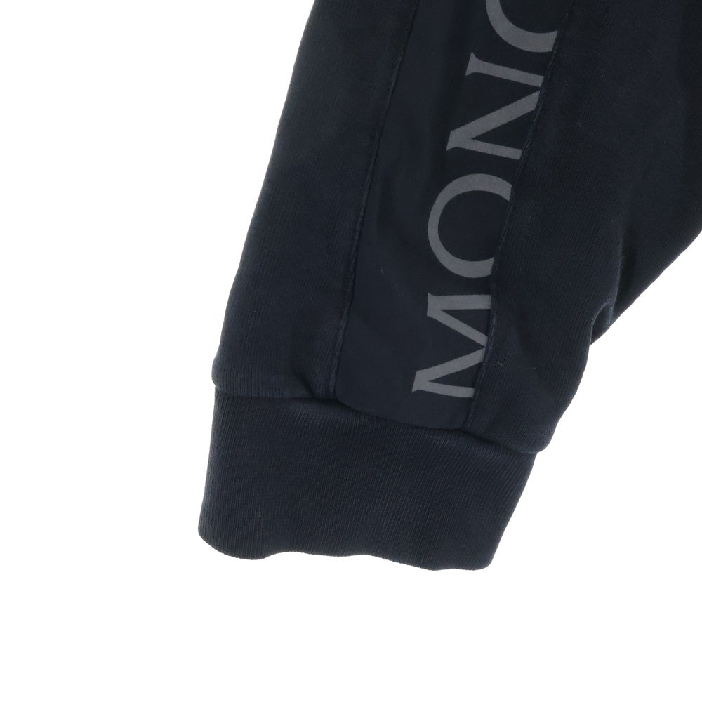 MONCLER(モンクレール) 22SS ZIP UP CARDIGAN サイドロゴプリント ジップアップ スウェット ブラック H10918G00033