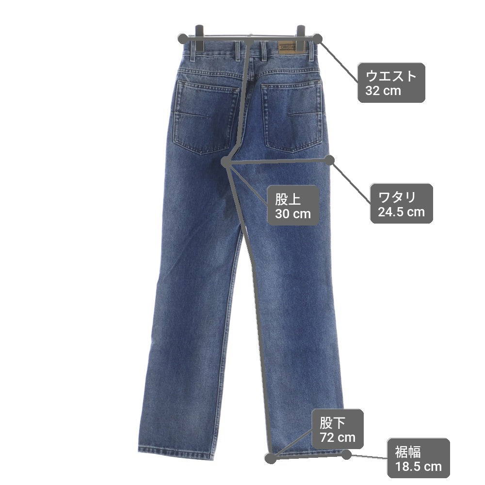 DIOR(ディオール) レギュラーフィット オブリーク コットンデニムパンツ レディース インディゴ 452P69A3377