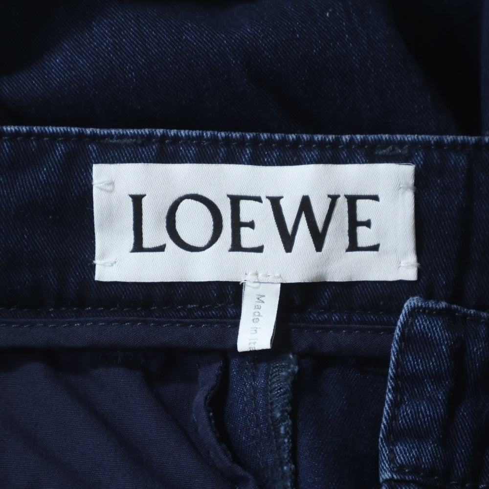 LOEWE(ロエベ) ハイウエスト デニム バルーンパンツ レディース インディゴ S540Y11XA3