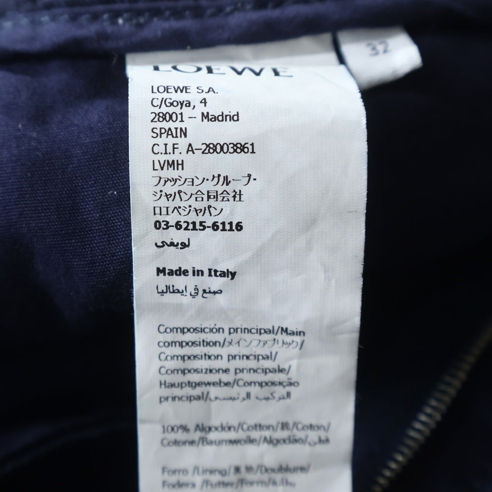 LOEWE(ロエベ) ハイウエスト デニム バルーンパンツ レディース インディゴ S540Y11XA3