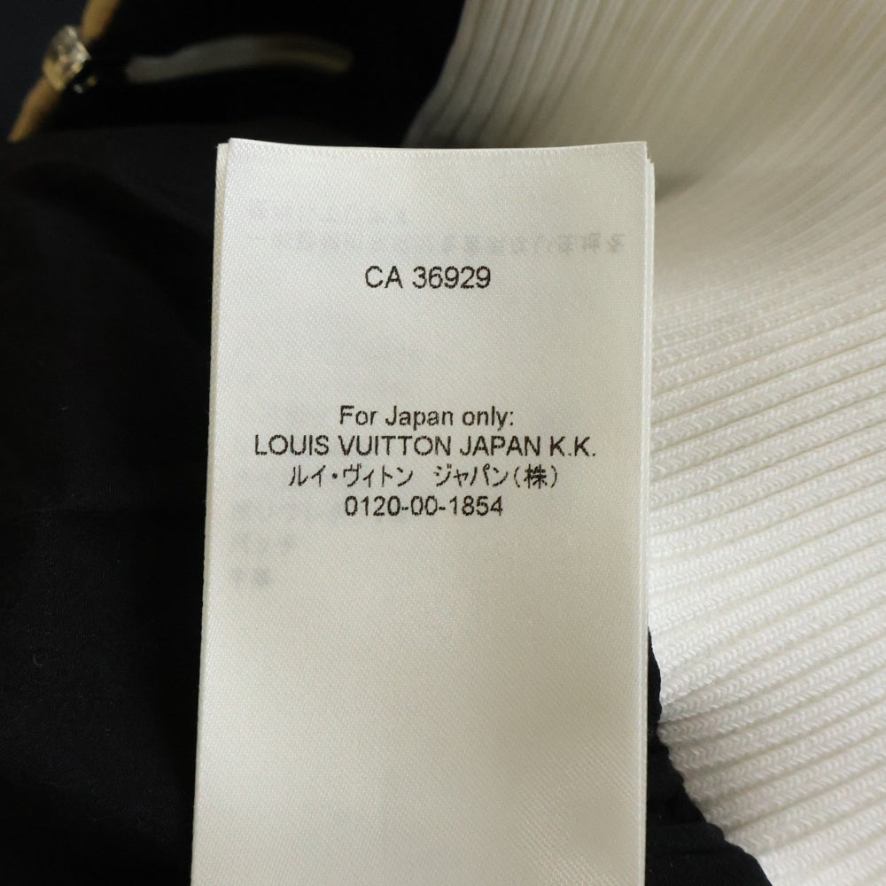 LOUIS VUITTON(ルイヴィトン) 26SS シルク混 カラーブロック ジップアップ ボンバージャケット ブラウン/ブラック RW261WD G72 FUJA33