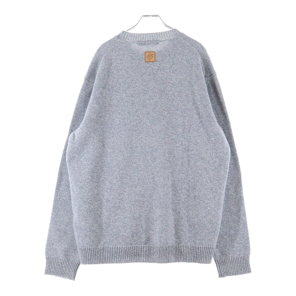 LOUIS VUITTON(ルイヴィトン) 26SS チャンキー ウールカシミヤ フロントフォックス クルーネックニット セーター グレー RM261MM EH0 HUN21W