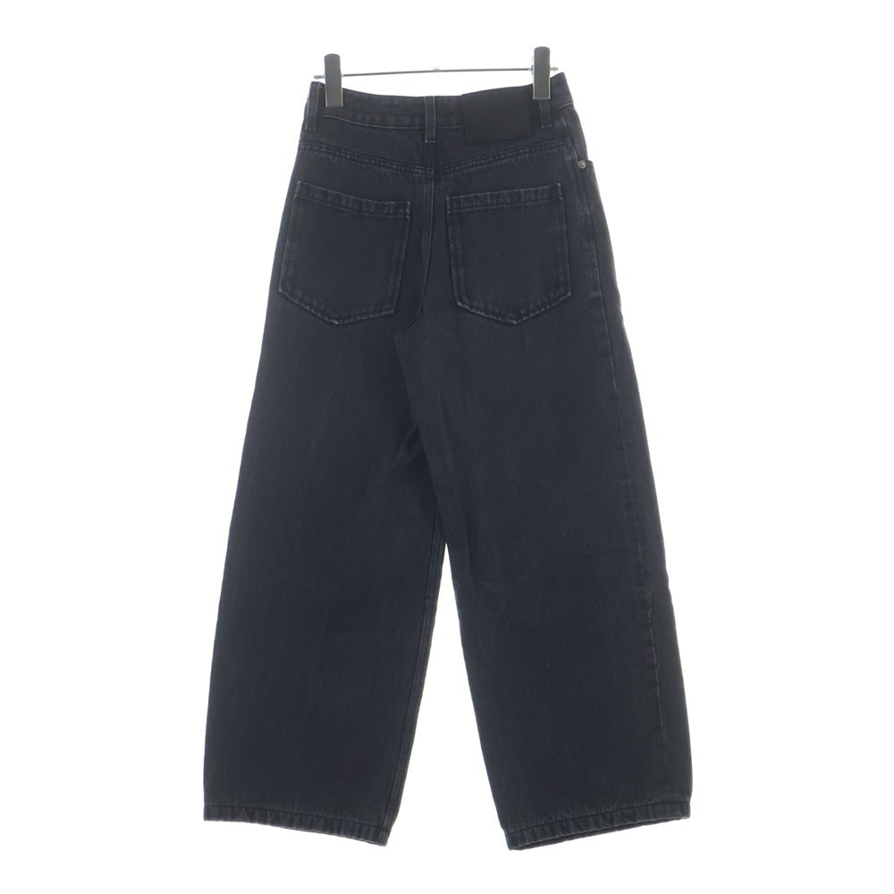 LOEWE(ロエベ) ANAGRAM BAGGY アナグラムロゴ デニムバギーパンツ レディース ブラック S359Y11XDR