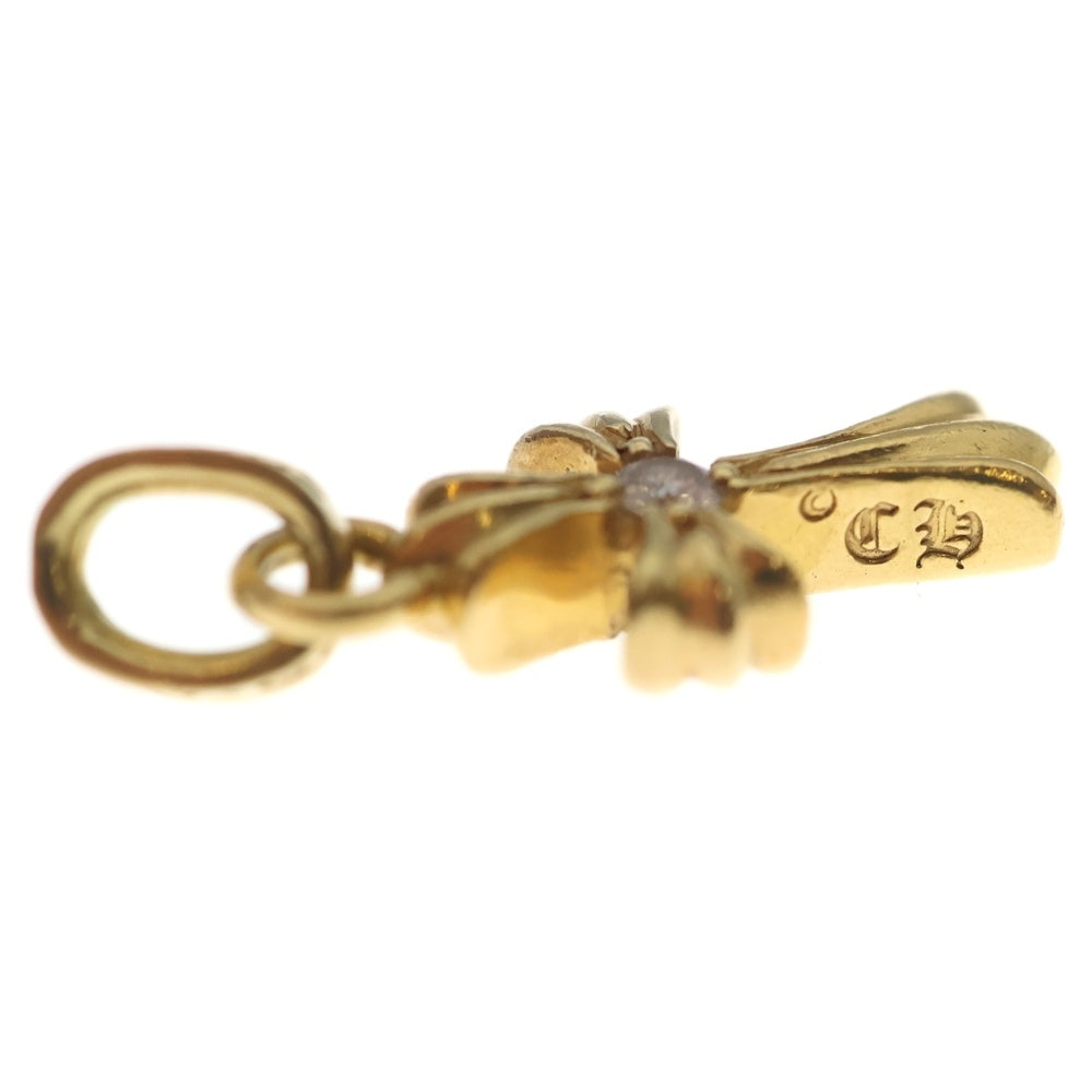 CHROME HEARTS(クロムハーツ) 22K CRS BBYFAT A/DIA ベイビーファットクロス アフター 両面1ダイヤ ペンダントトップ ゴールド BCA034