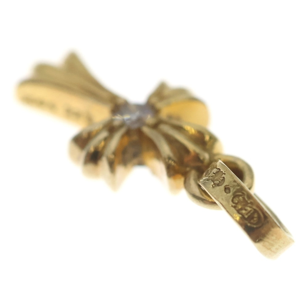 CHROME HEARTS(クロムハーツ) 22K CRS BBYFAT A/DIA ベイビーファットクロス アフター 両面1ダイヤ ペンダントトップ ゴールド BCA034