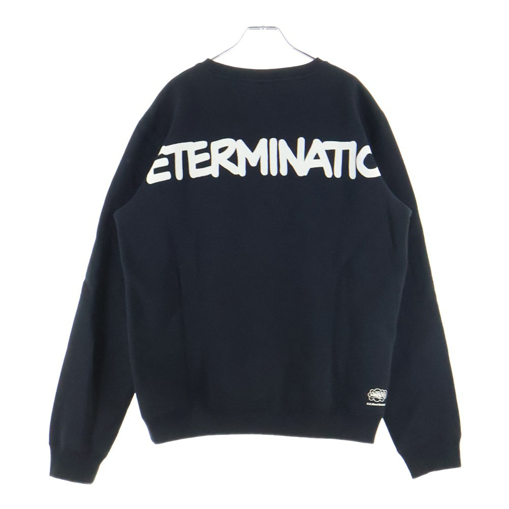 F.C.R.B./F.C.Real Bristol/FCRB(エフシーアールビー/エフシーレアルブリストル) 25AW CREWNECK SWEAT ロゴエンブロイダリー クルーネックスウェット トレーナー ブラック FCRB-252153