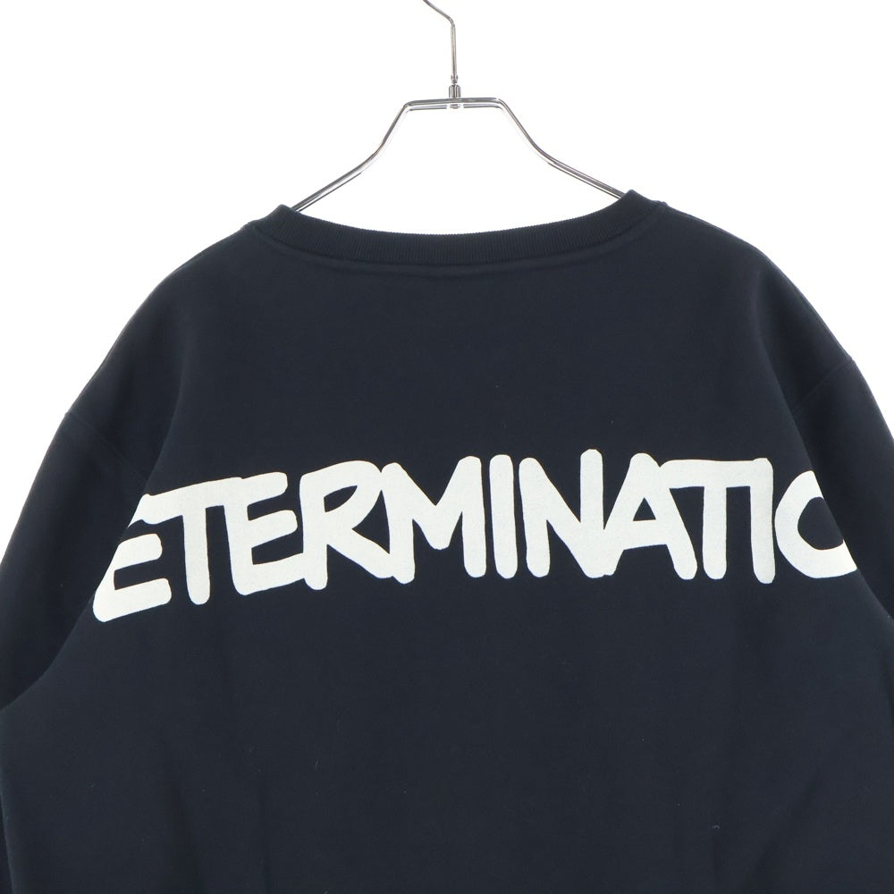 F.C.R.B./F.C.Real Bristol/FCRB(エフシーアールビー/エフシーレアルブリストル) 25AW CREWNECK SWEAT ロゴエンブロイダリー クルーネックスウェット トレーナー ブラック FCRB-252153