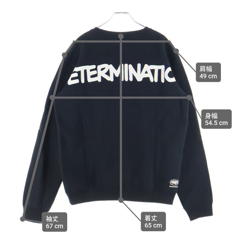 F.C.R.B./F.C.Real Bristol/FCRB(エフシーアールビー/エフシーレアルブリストル) 25AW CREWNECK SWEAT ロゴエンブロイダリー クルーネックスウェット トレーナー ブラック FCRB-252153
