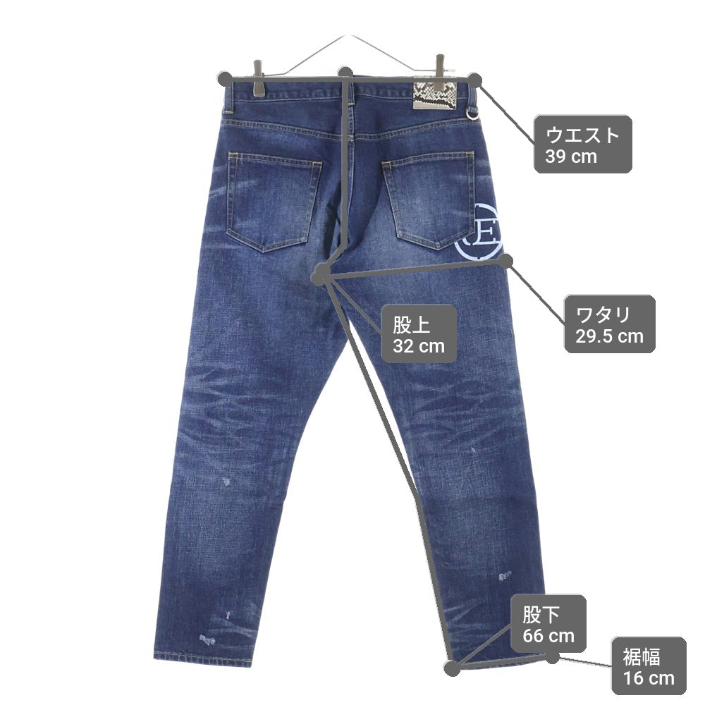 uniform experimentダメージ加工デニム　サイズ③ユニホームエクス UNIFORM EXPERIMENT(ユニフォームエクスペリメント) 21AW DAMAGED