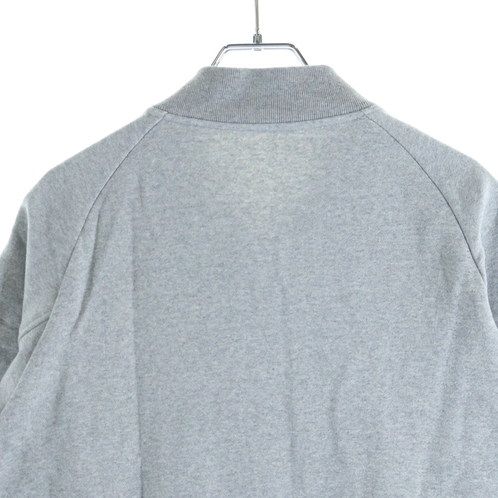 UNIFORM EXPERIMENT(ユニフォームエクスペリメント) 24SS AUTHENTIC LOGO SWEAT VARSITY JACKET オーセンティックロゴ スウェットバーシティージャケット グレー UE-240006