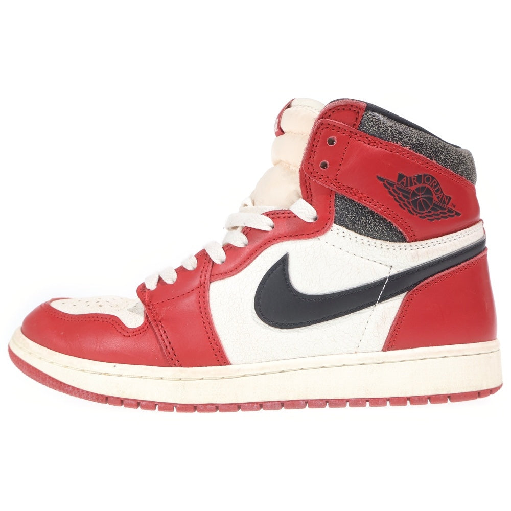 NIKE(ナイキ) AIR JORDAN 1 HIGH OG エアジョーダン1 ハイ OG ロスト&ファウンド シカゴ ハイカットスニーカー ホワイト/レッド US9/27cm DZ5485-612