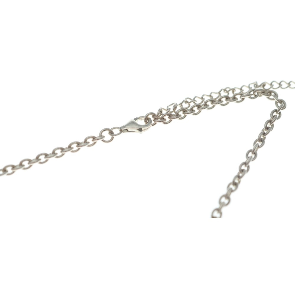 HUMAN MADE(ヒューマンメイド) ロゴデザイン ハート シルバーペンダント ネックレス レッド HM27GD063 レディース