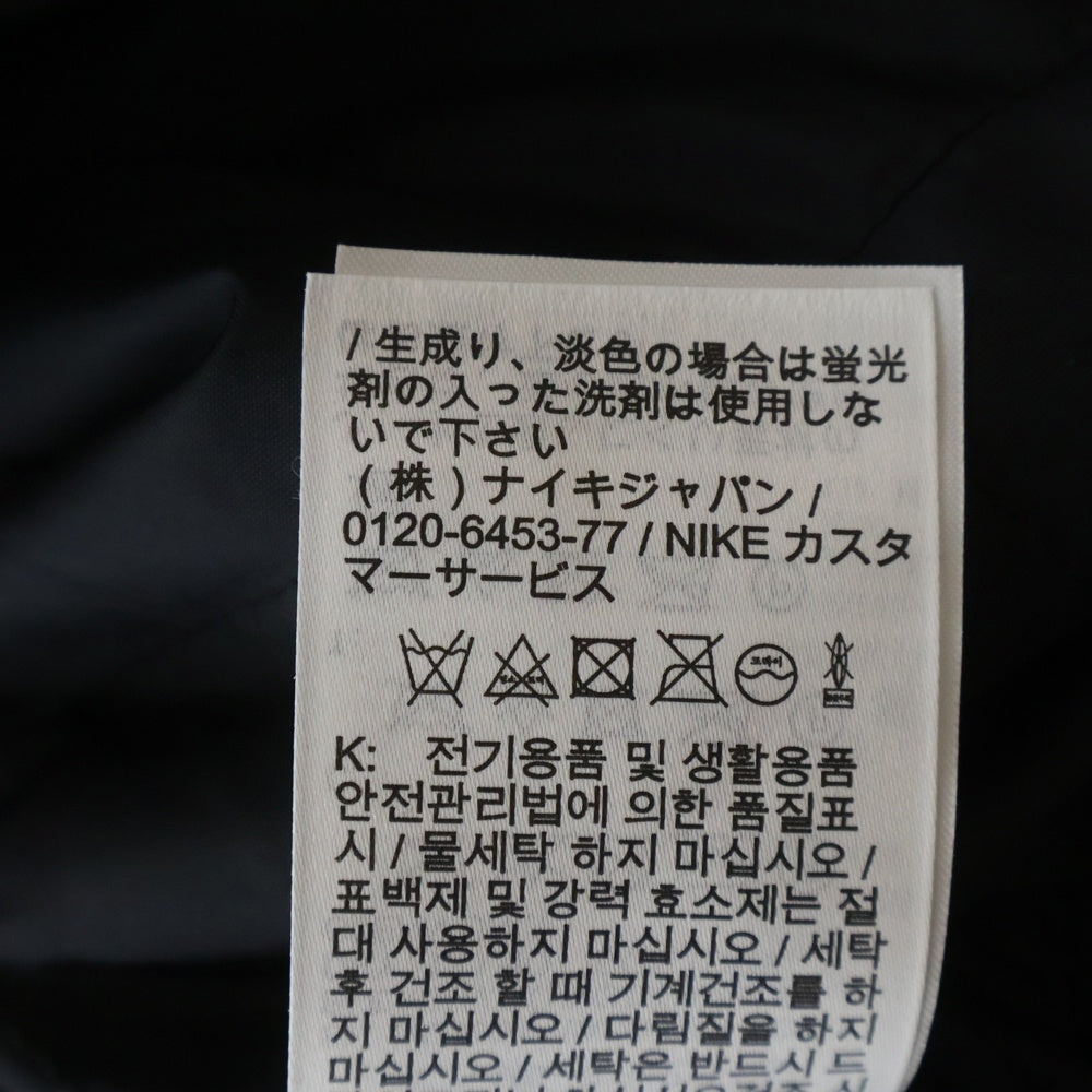 NIKE(ナイキ) ×STUSSY STRIPED WOOL JACKET ステューシー ストライプ フーデッドウールジャケット ブラック DR4023-010