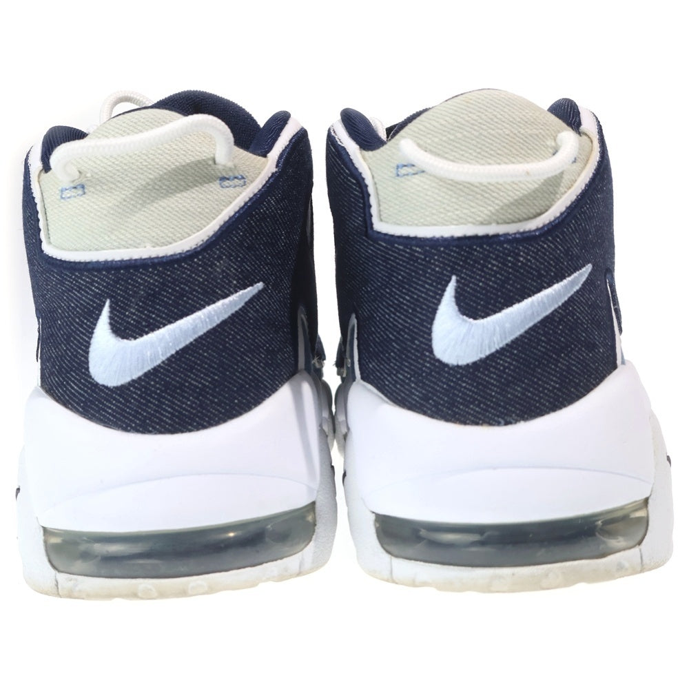 NIKE(ナイキ) AIR MORE UPTEMPO 96 DENIM エアモアアップテンポ デニム ハイスニーカー インディゴ US8.5/26.5cm CJ6125-100