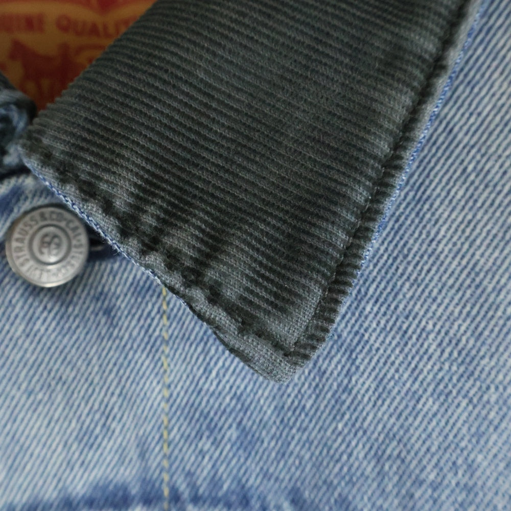 Levi's(リーバイス) ×STUSSY EMBOSSED TRUCKER JACKET ステューシー エンボス デニムトラッカージャケット ブルゾン インディゴ A5215-0000