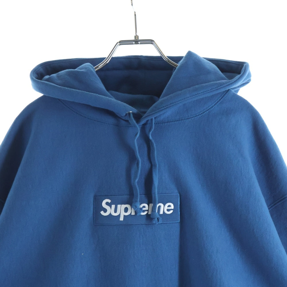 SUPREME(シュプリーム) 23AW Box Logo Hooded Sweatshirt ボックスロゴ プルオーバースウェットパーカー フーディー ブルー