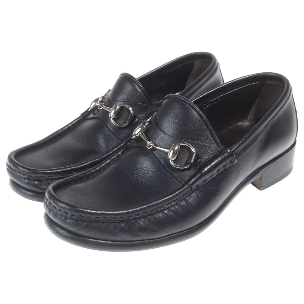 GUCCI(グッチ) ホースビット レザー ローファー ブラック 367762