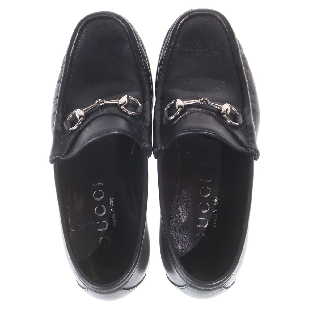 GUCCI(グッチ) ホースビット レザー ローファー ブラック 367762