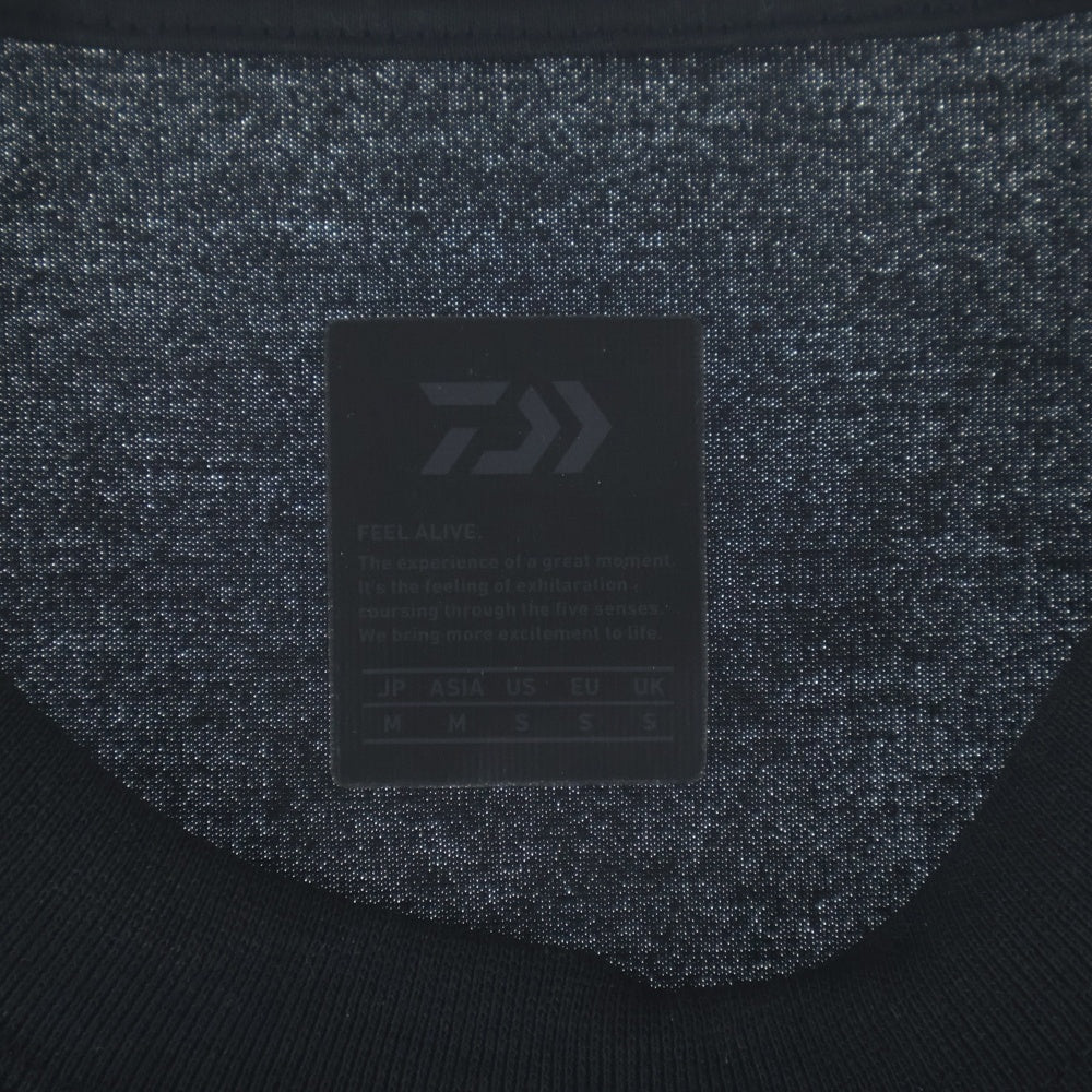 DAIWA PIER39(ダイワ ピアサーティナイン) 23SS ×ENNOY ×スタイリスト私物 TECH DRAWSTRING TEE エンノイ テック ドローストリング 半袖Tシャツ カットソー ブラック BE-37023