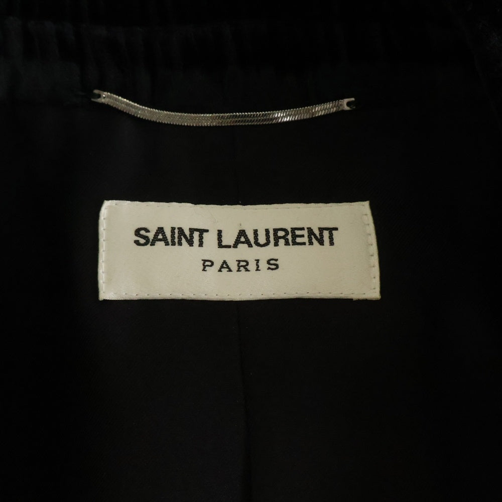 SAINT LAURENT PARIS(サンローランパリ) 20AW イタリア製 ベルベット 1B テーラードジャケット ブラック 628186 Y1B48