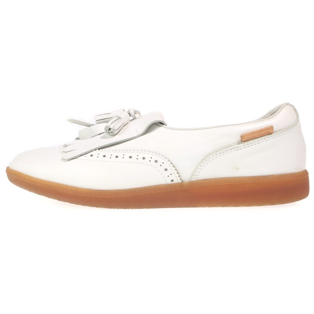 Hender Scheme(エンダースキーマ) klein クライン タッセルキルト スリッポン レザーシューズ ホワイト ur-rs-kle