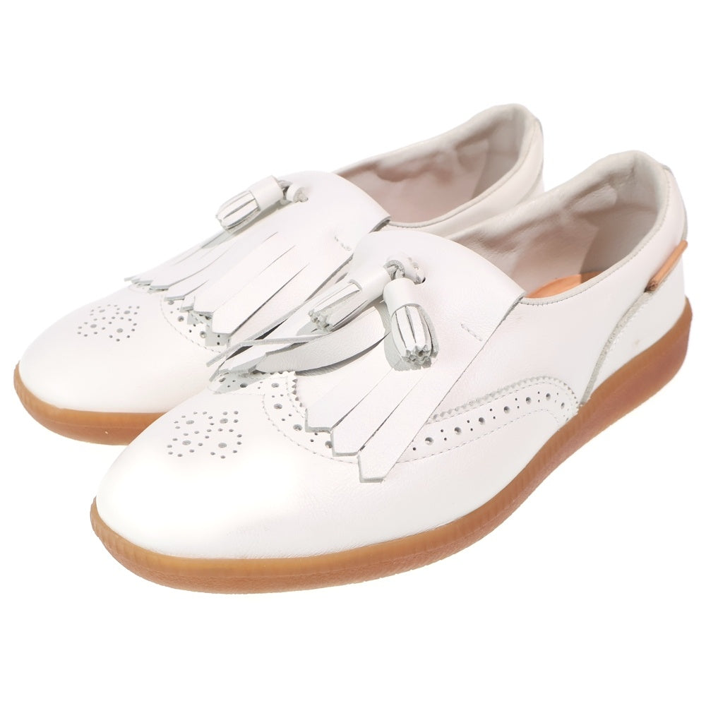 Hender Scheme(エンダースキーマ) klein クライン タッセルキルト スリッポン レザーシューズ ホワイト ur-rs-kle