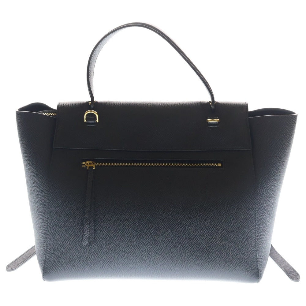 CELINE(セリーヌ) ベルトバッグ マイクロ レザー 2WAYバッグ ハンドバッグ ショルダーバッグ ブラック ゴールド金具 レディース