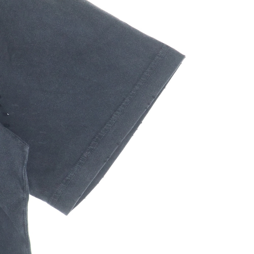 NO BRAND(ノーブランド) SATISFY サティスファイ MothTech T-Shirt モステック 両面グラフィックプリント クルーネック半袖Tシャツ カットソー ブラック 11006-AB-LG1