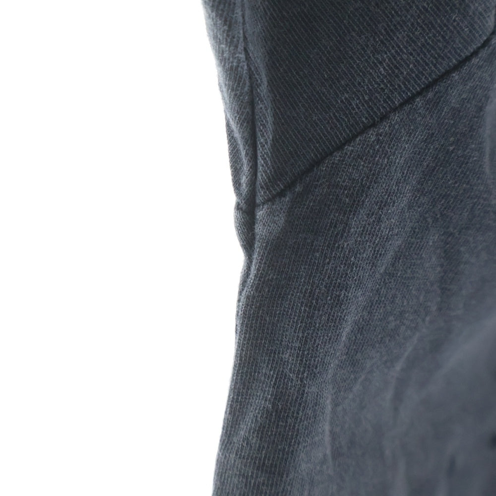 NO BRAND(ノーブランド) SATISFY サティスファイ MothTech T-Shirt モステック 両面グラフィックプリント クルーネック半袖Tシャツ カットソー ブラック 11006-AB-LG1