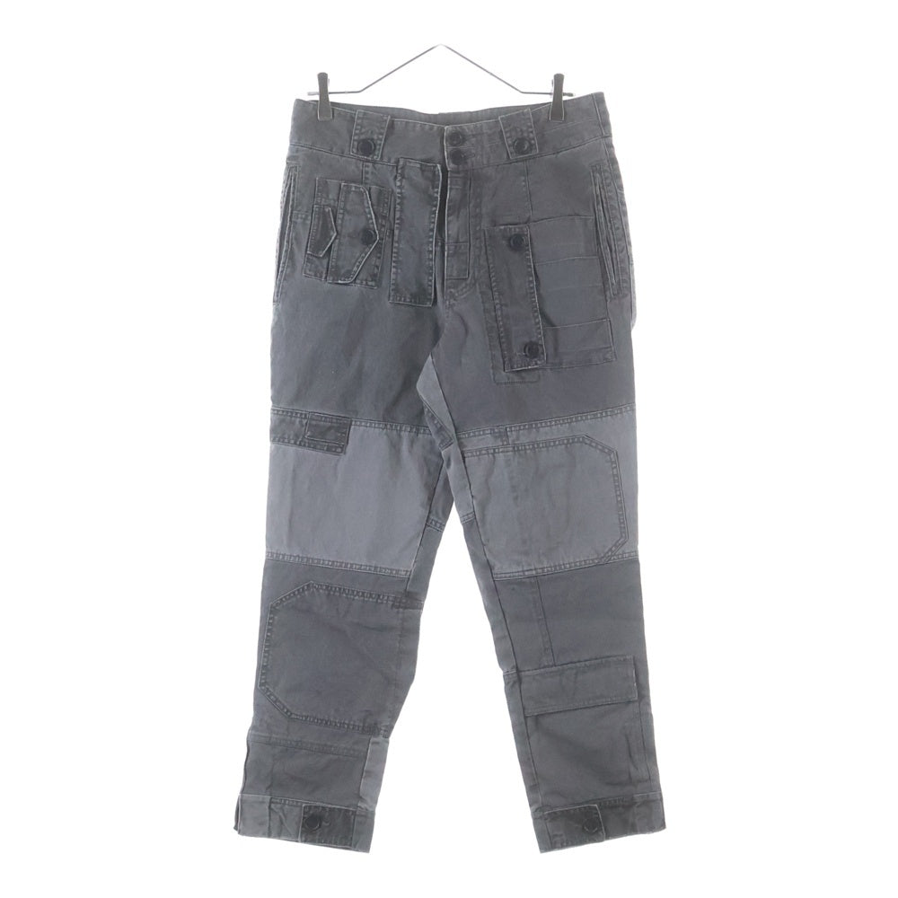 DOLCE & GABBANA(ドルチェアンドガッバーナ) 再構築デザイン コットン カーゴパンツ グレー G3AZHZ