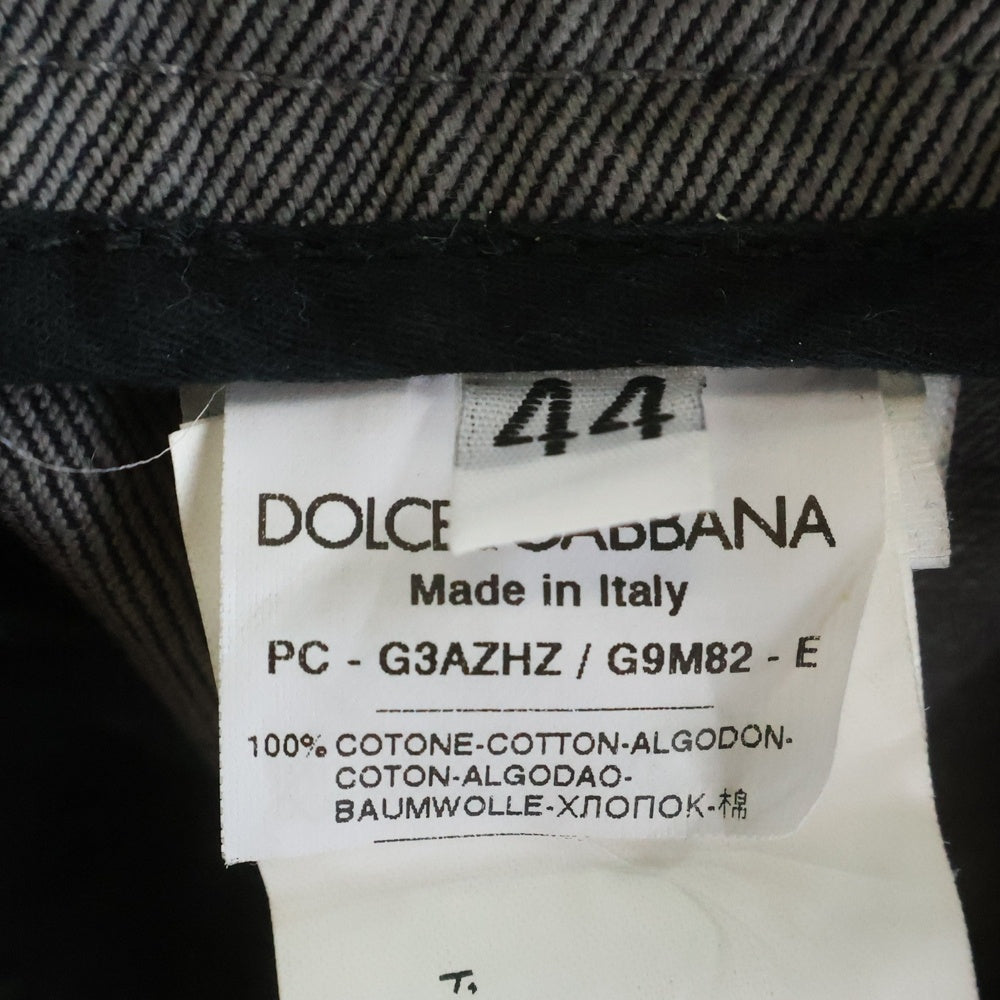 DOLCE & GABBANA(ドルチェアンドガッバーナ) 再構築デザイン コットン カーゴパンツ グレー G3AZHZ