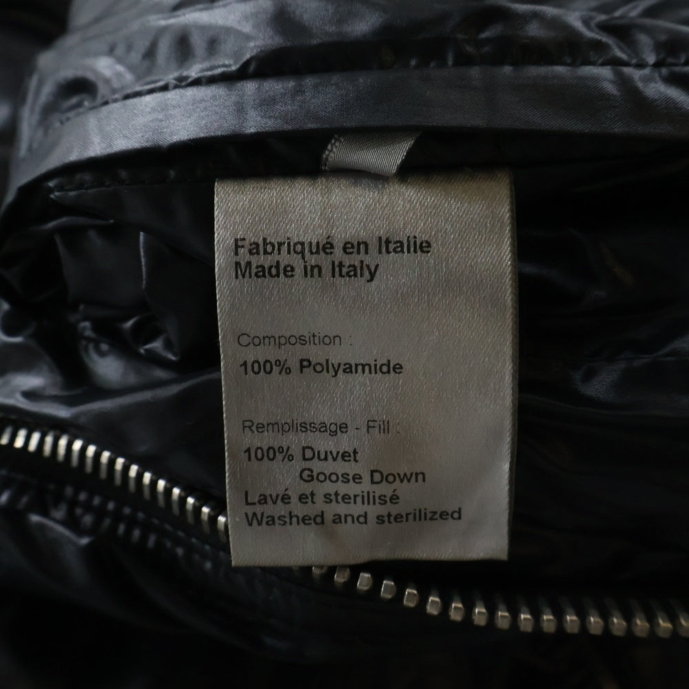 Dior HOMME(ディオールオム) 09AW ビッグフーデッド 2Way ナイロン ダウンジャケット ベスト ブラック 9H3142770418