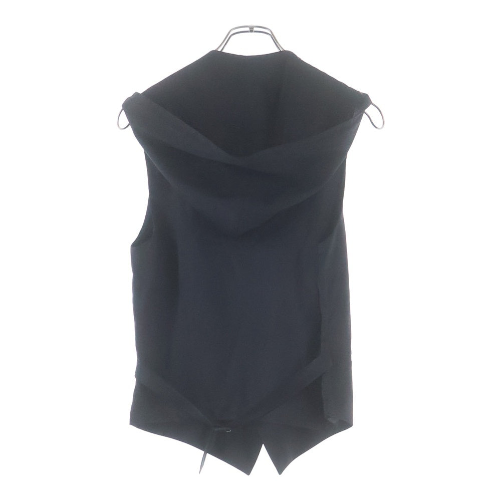 Dior HOMME(ディオールオム) 10SS クリスヴァンアッシュ期 フーデッドデザイン ウールジレベスト ブラック 0E3160700559