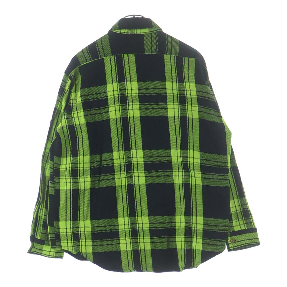 N.HOOLYWOOD(エヌハリウッド) 24SS ×BIG MAC SHIRT ビッグマック チェック柄 コットンフランネル長袖シャツ ブラック/グリーン 2241-SH27-012