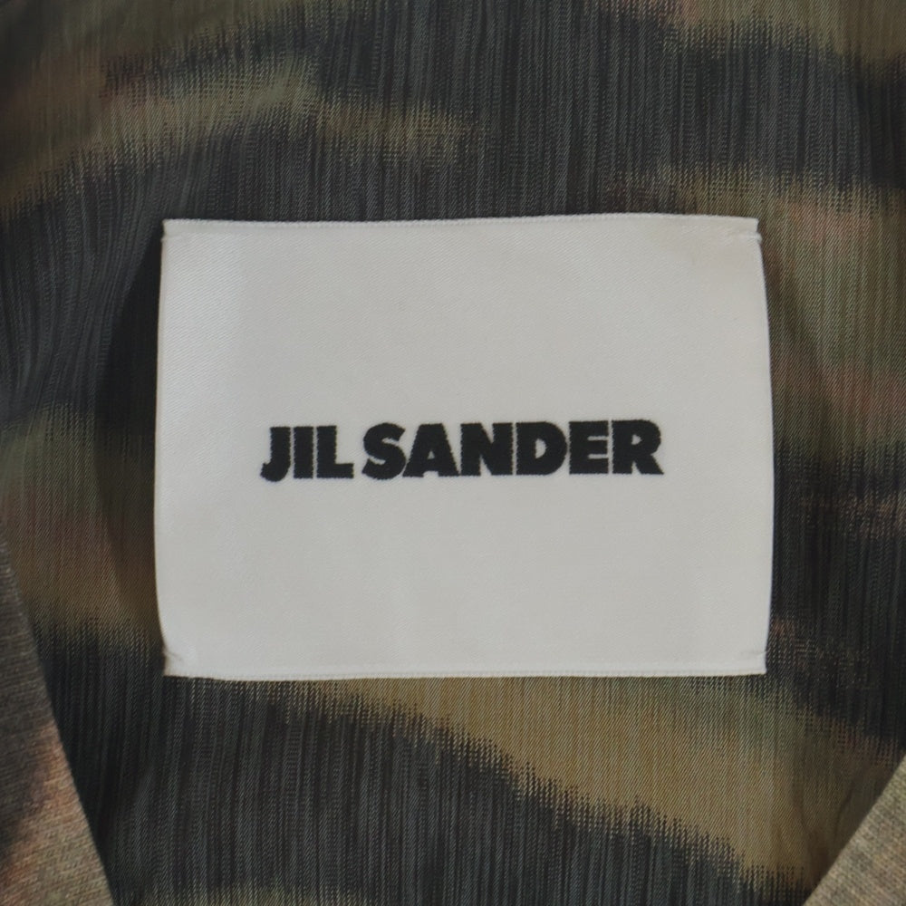 JIL SANDER(ジルサンダー) 25SS T-SHIRT CN SS 総柄 異素材切替 胸ポケット クルーネック 半袖Tシャツ カットソー マルチカラー J22GC0198 J20291