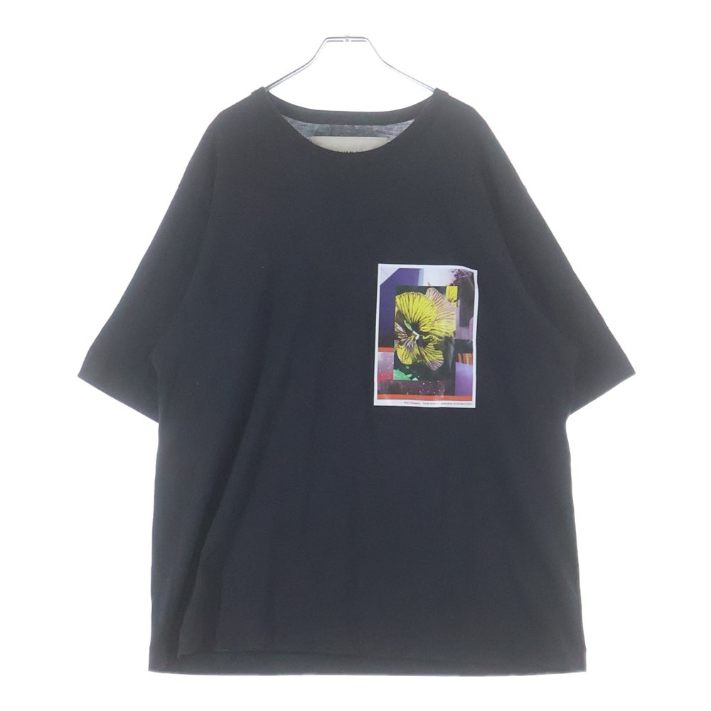 DRIES VAN NOTEN(ドリスヴァンノッテン) MIKA NINAGAWA ミカニナガ アートプリント クルーネック 半袖Tシャツ カットソー ブラック