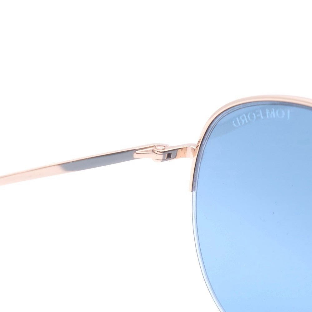 TOM FORD(トムフォード) TF668 28X ハーフリム カラーレンズ サングラス アイウェア メガネ ゴールド