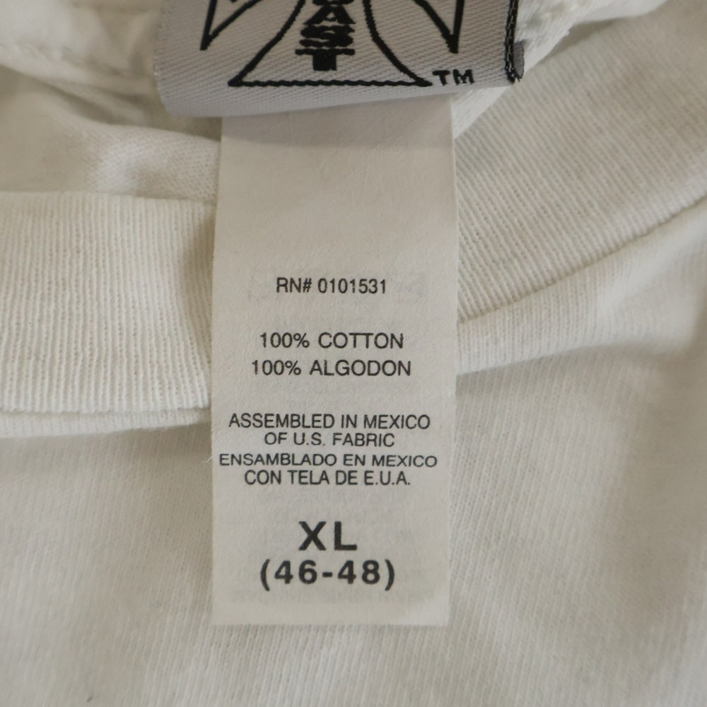 VINTAGE(ヴィンテージ) 00s WEST COAST CHOPPERS IRON CROSS ウェストコーストチョッパーズ アイロンクロス 両面プリント クルーネック長袖Tシャツカットソー ホワイト