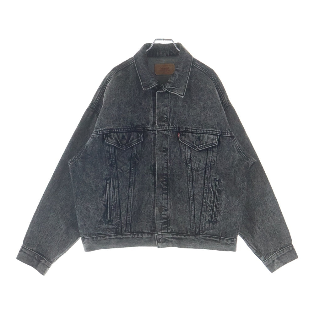 Levi's(リーバイス) 90s VINTAGE 70507-4861 ヴィンテージ ボタン裏527 先染めブラック USA製 デニムトラッカージャケット ブラック